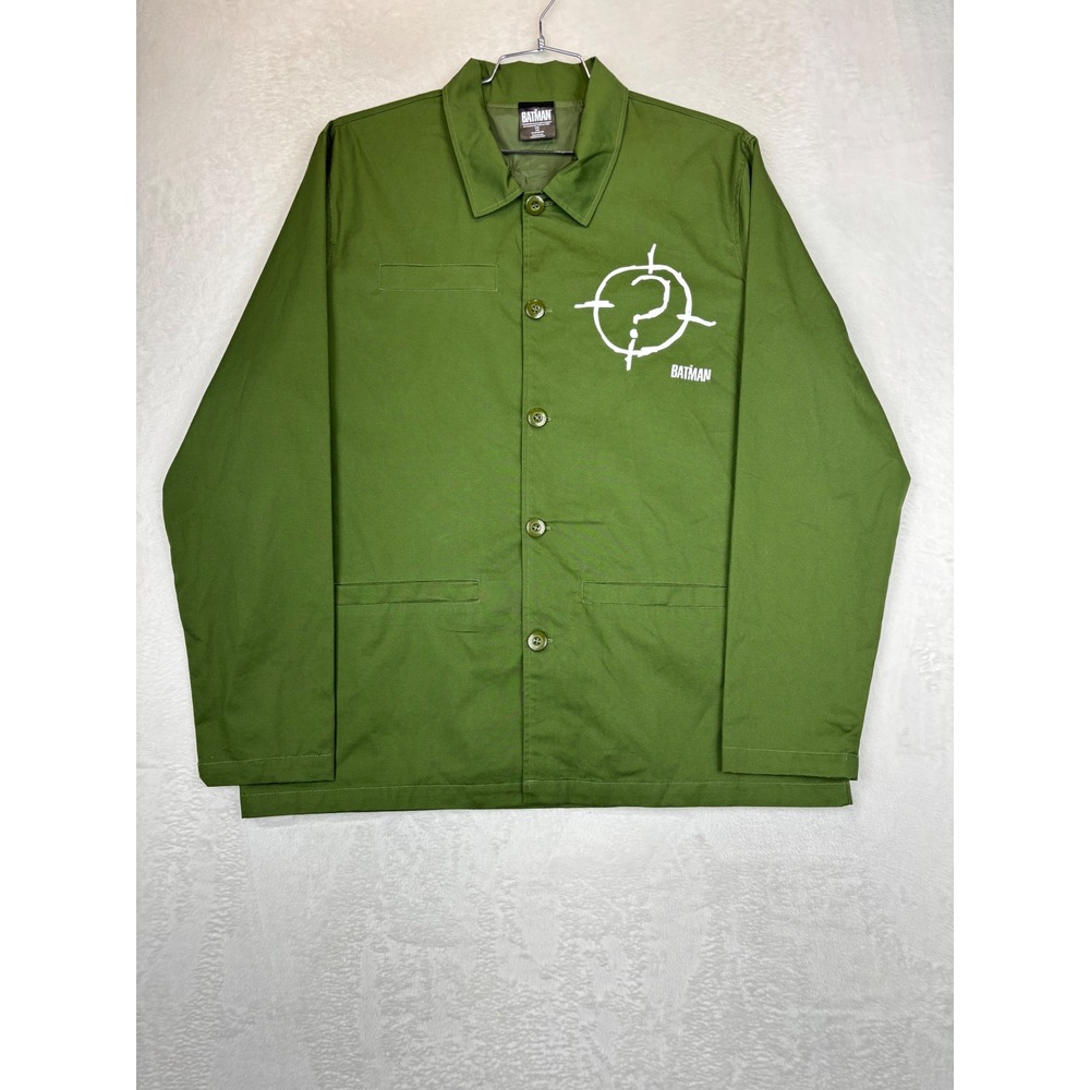 The Batman Riddler Green Chore Jacket Mens Large DC‎ Comics 2022 Movie Promo